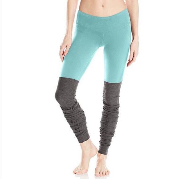 ALO YOGA GODDESS LEGGING | AGAVE/STORMY HEATHER S - Picture 1 of 11